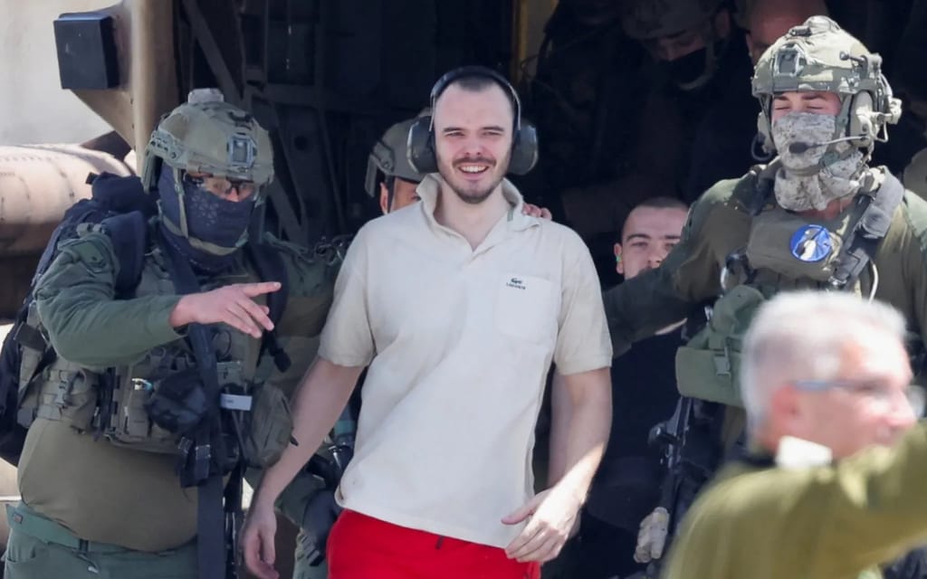 Andrey Kozlov is a Russian-Israeli who worked in security at the music festival from where he was kidnapped on 7 October. Getty Images.