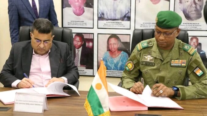 Pattni Inks deal with Niger military government.