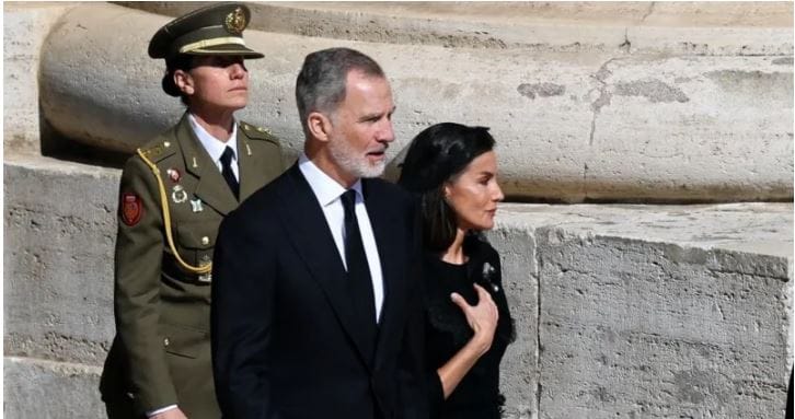 Spain's King Felipe and Queen Letizia/Screengrab