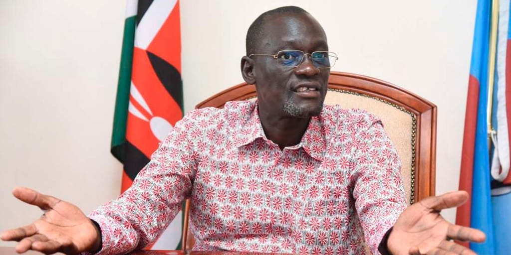 Former Turkana County Governor Josphat Nanok, who was the Director General of President-elect William Ruto’s Presidential campaign during an interview at his office in Lodwar town, Turkana County on March 25, 2022.