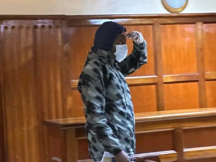 Gospel artist Ringtone Apoko when he appeared in court.