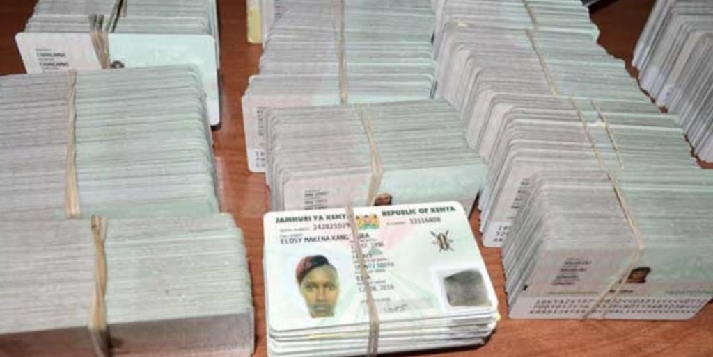 Kenyan national ID.