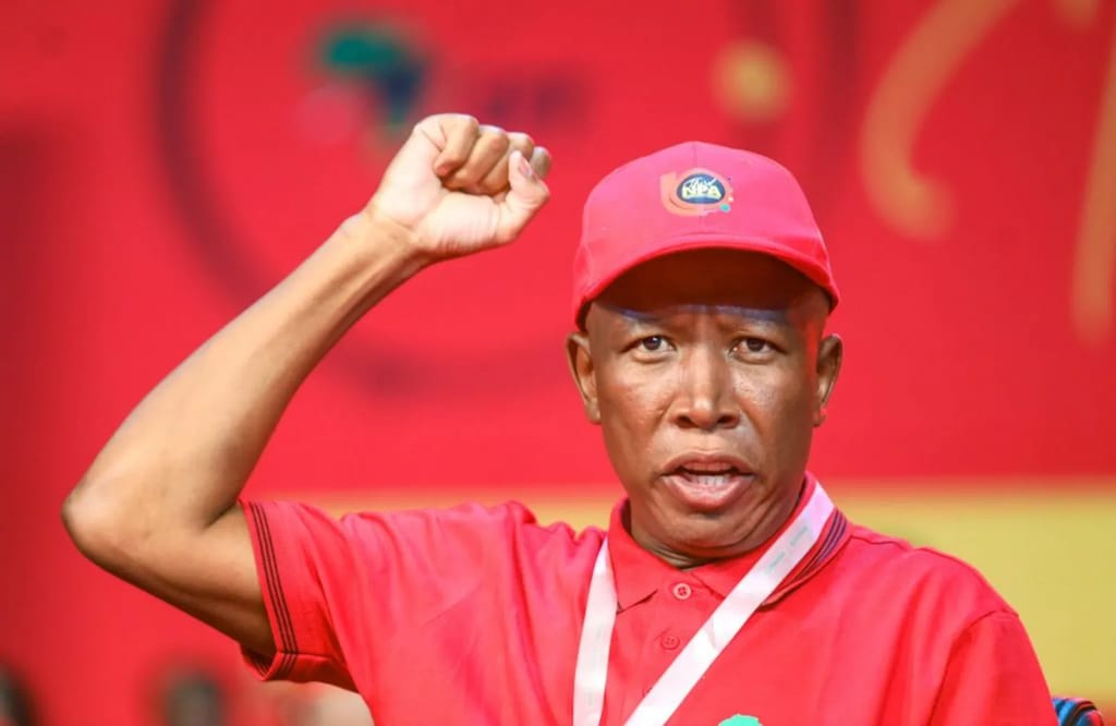 Julius Malema is a controversial politician who advocates the nationalisation of land in South Africa