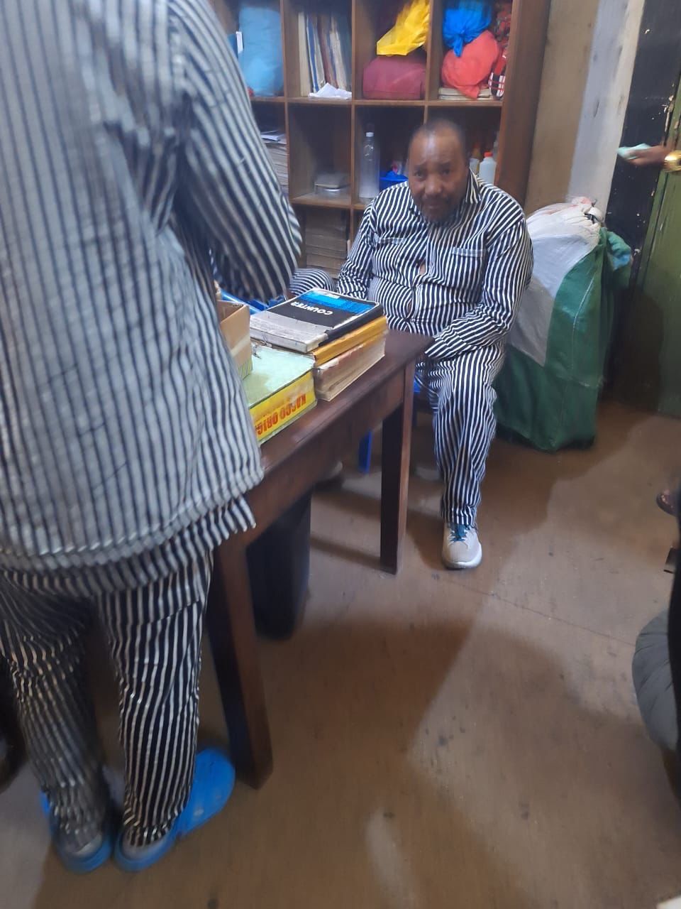 Ferdinand Waititu while still in prison.