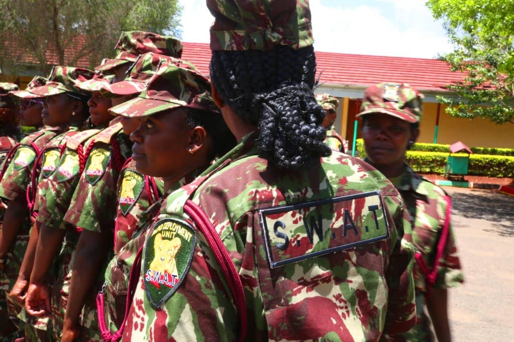 The first 400 Kenyan police officers deployed to Haiti in June 2024 to combat gangs