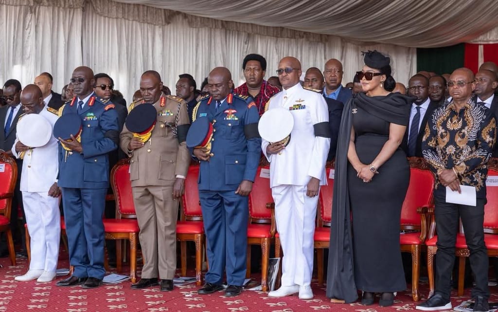 Elizabeth Macheka Tsvangirai attends state funeral for Raila Odinga in Kenya.
