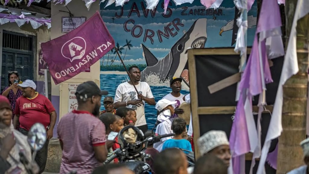 In contrast to the mainland, there is a vibrant campaign on the semi-autonomous archipelago of Zanzibar