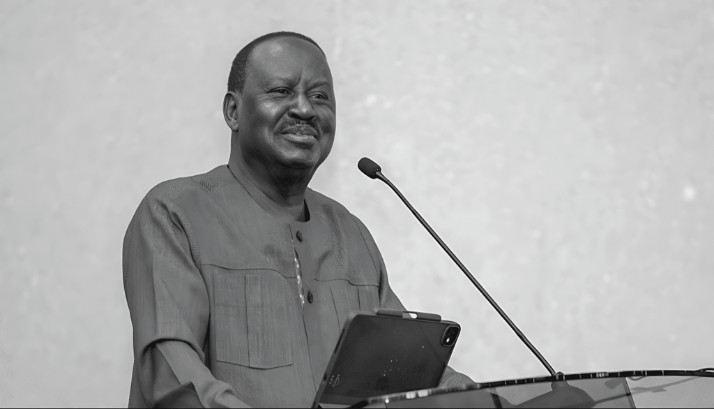 The late Raila Odinga during a past function.