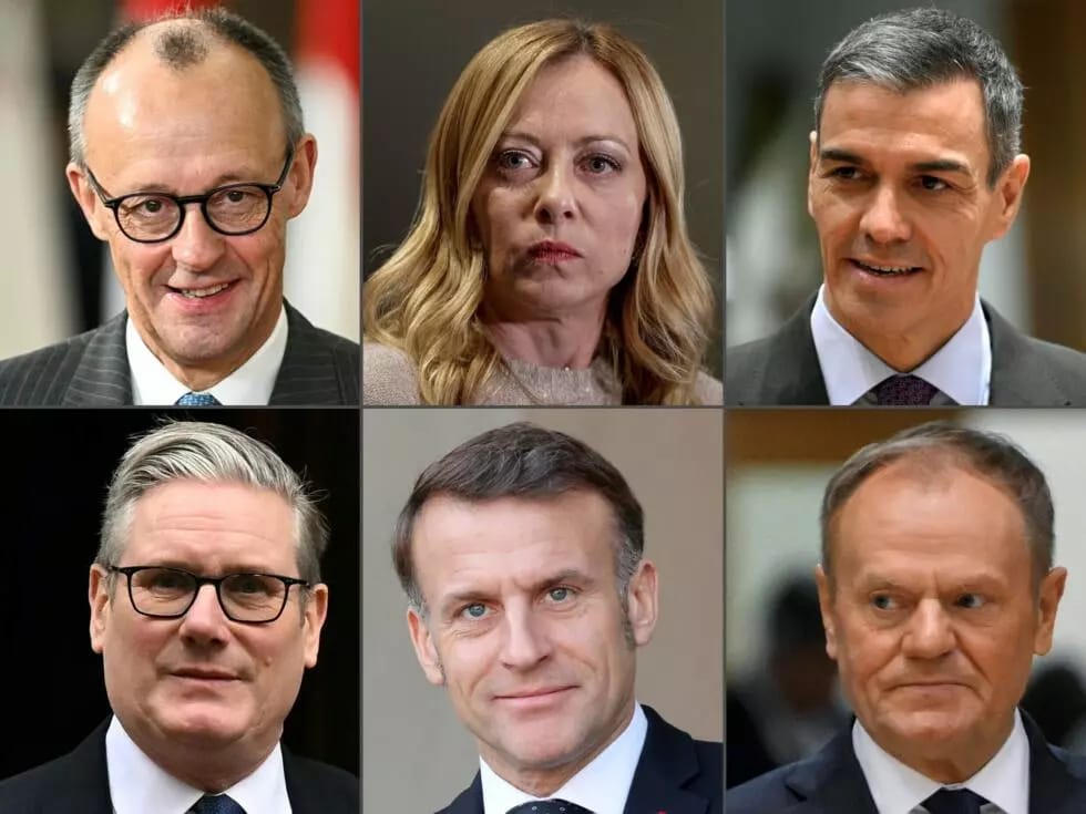Greenland's Prime Minister Jens-Frederik Nielsen thanked the European leaders (pictured) for their backing © NICOLAS TUCAT, GIANLUIGI GUERCIA, JOHN THYS, Ben STANSALL, Ludovic MARIN / AFP