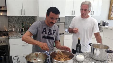 Sultan Ahmed bin Sulayem with Jeffrey Epstein.