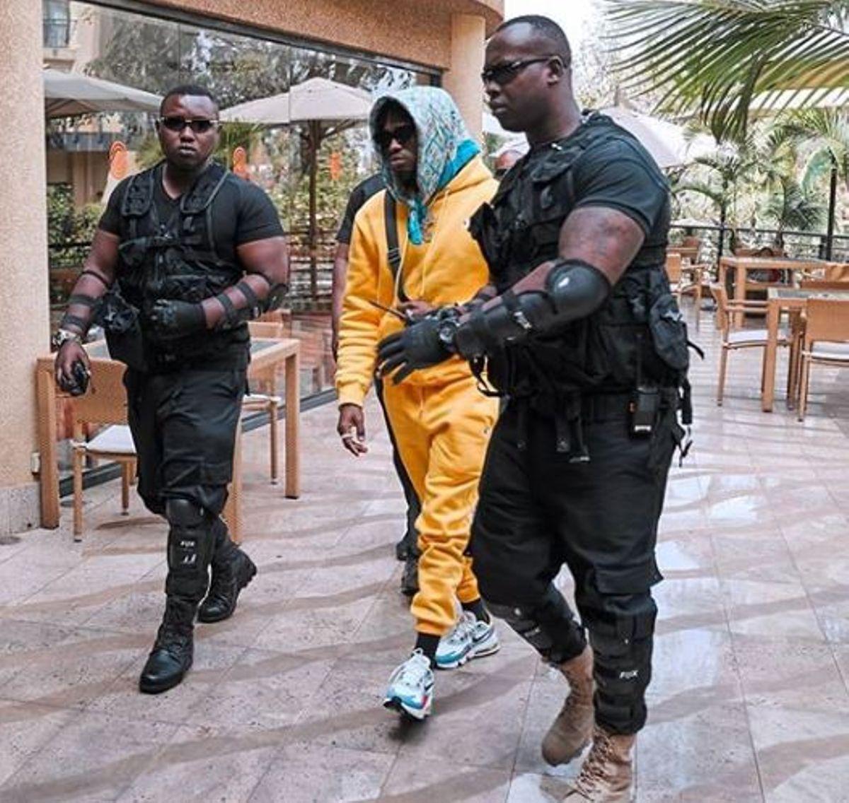 PHOTOS: Wasafi Tightens Their Security With Mean Looking Huge Bodyguards