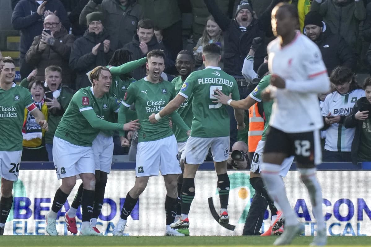FA Cup Stunner: Liverpool Is Knocked Out By Second-Tier Plymouth in Fourth Round