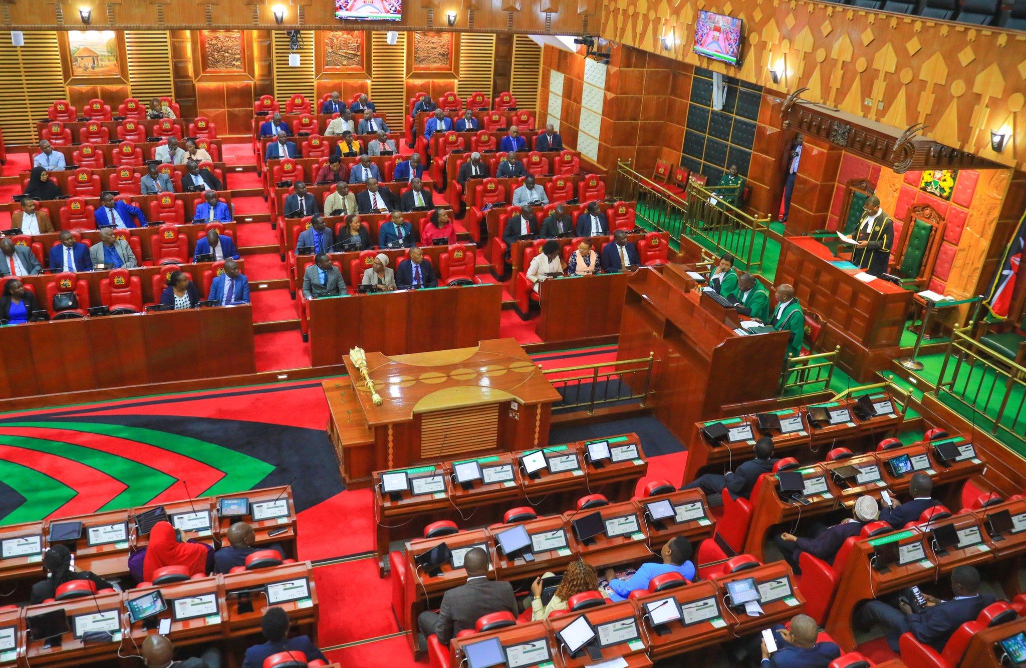 Drama In Parliament As Azimio Leadership Takes Majority Side Seats