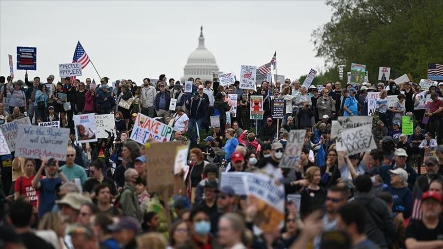Thousands of Protesters Rally Against Trump Across US