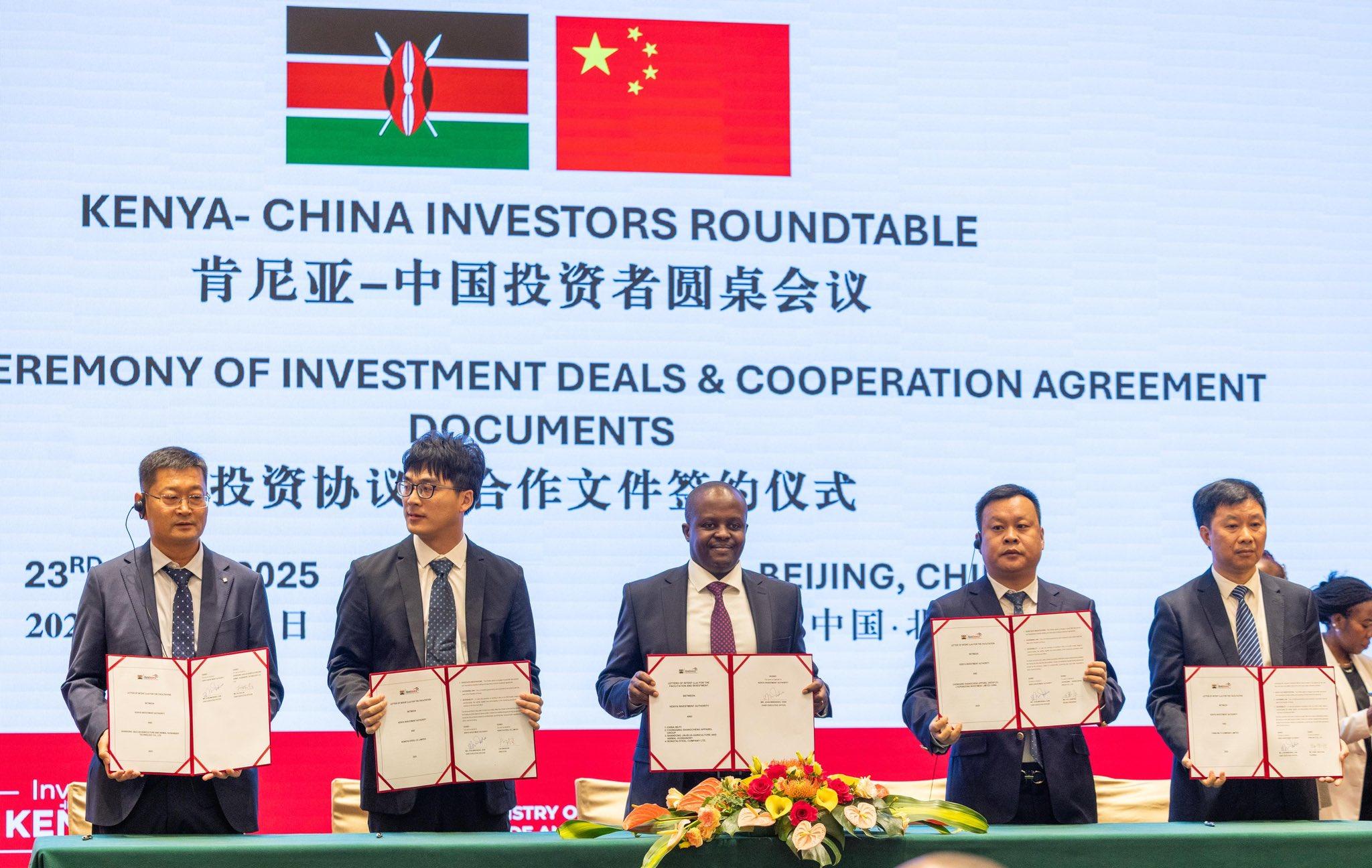 President Ruto Witnesses Signing Of Sh130 Billion Investment Deals, Including Hotel Leasing To Chinese Investors