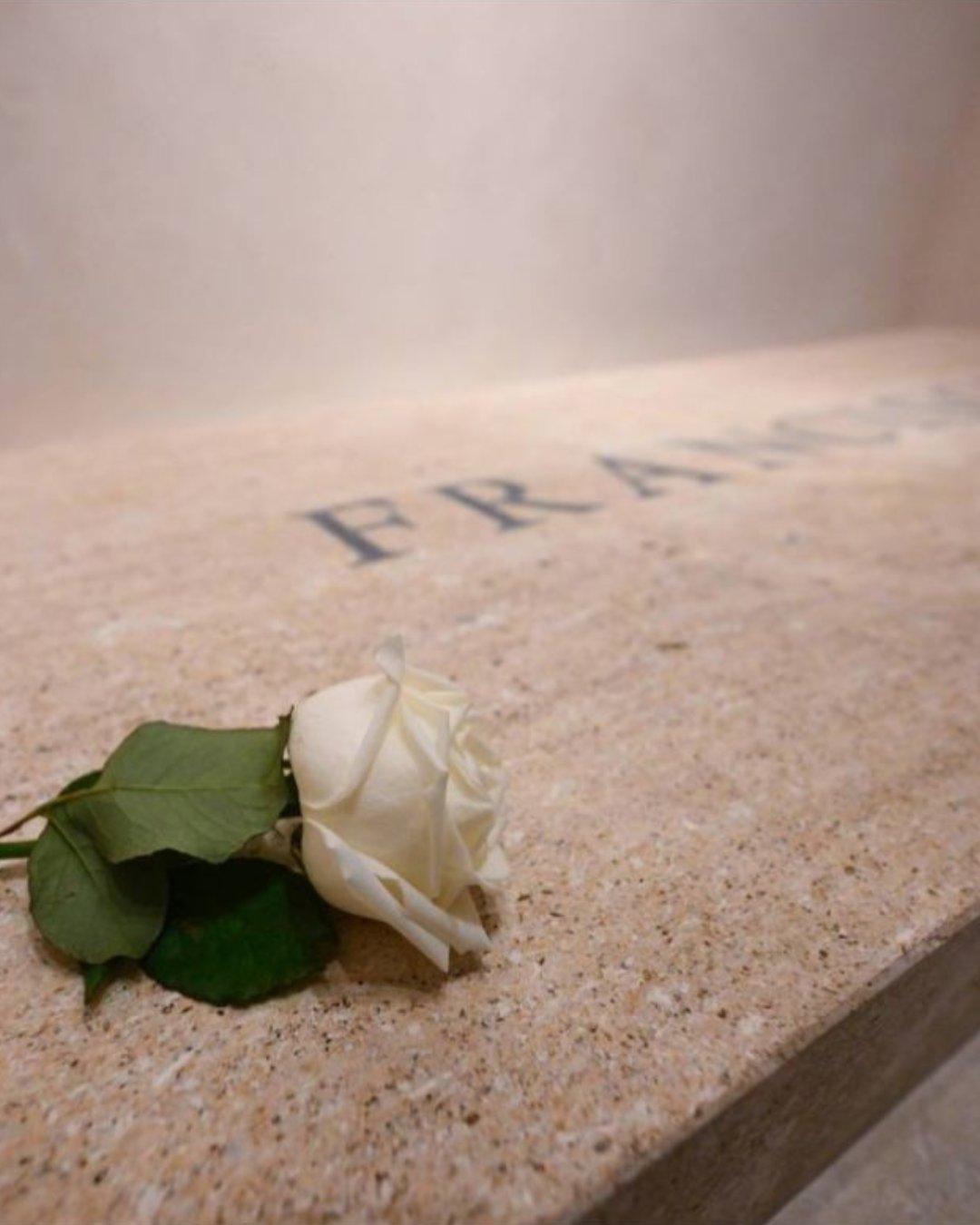 Pope Francis’ Tomb Adorned With Single Rose As First Images Released