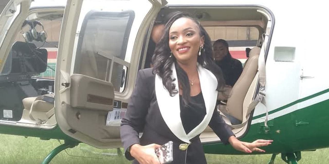 [VIDEO]: Meru Lands ‘Slayqueen’ CEC Nominee Joy Karwitha Steals Show With Chopper Arrival For Swearing-in; Her Car Theft Scandal Resurfaces