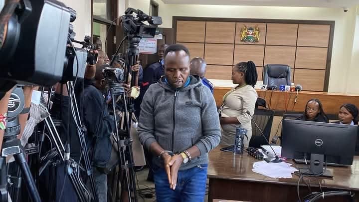 Trans Nzoia Governor George Natembeya at the Milimani Anti-Corruption Court on May 20, 2025.
