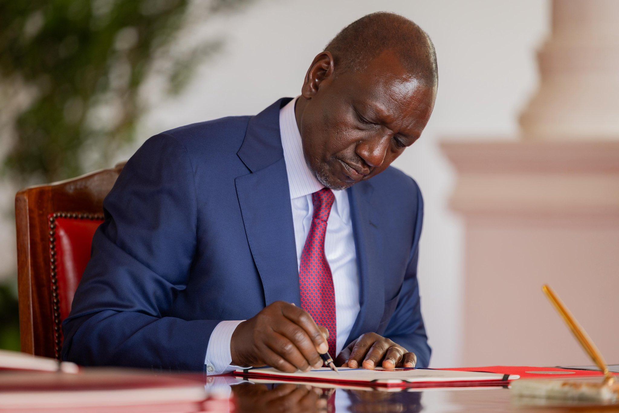 Ruto Signs Anti-Money Laundering Bill, Spelling Doom for Criminals