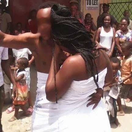 Dramatic Scene in Kakamega Town After Pastor is Found Stuck With a Choir Woman
