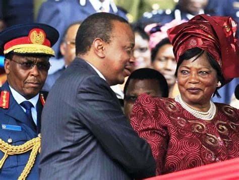 Mama Ngina and Muhoho Kenyatta.