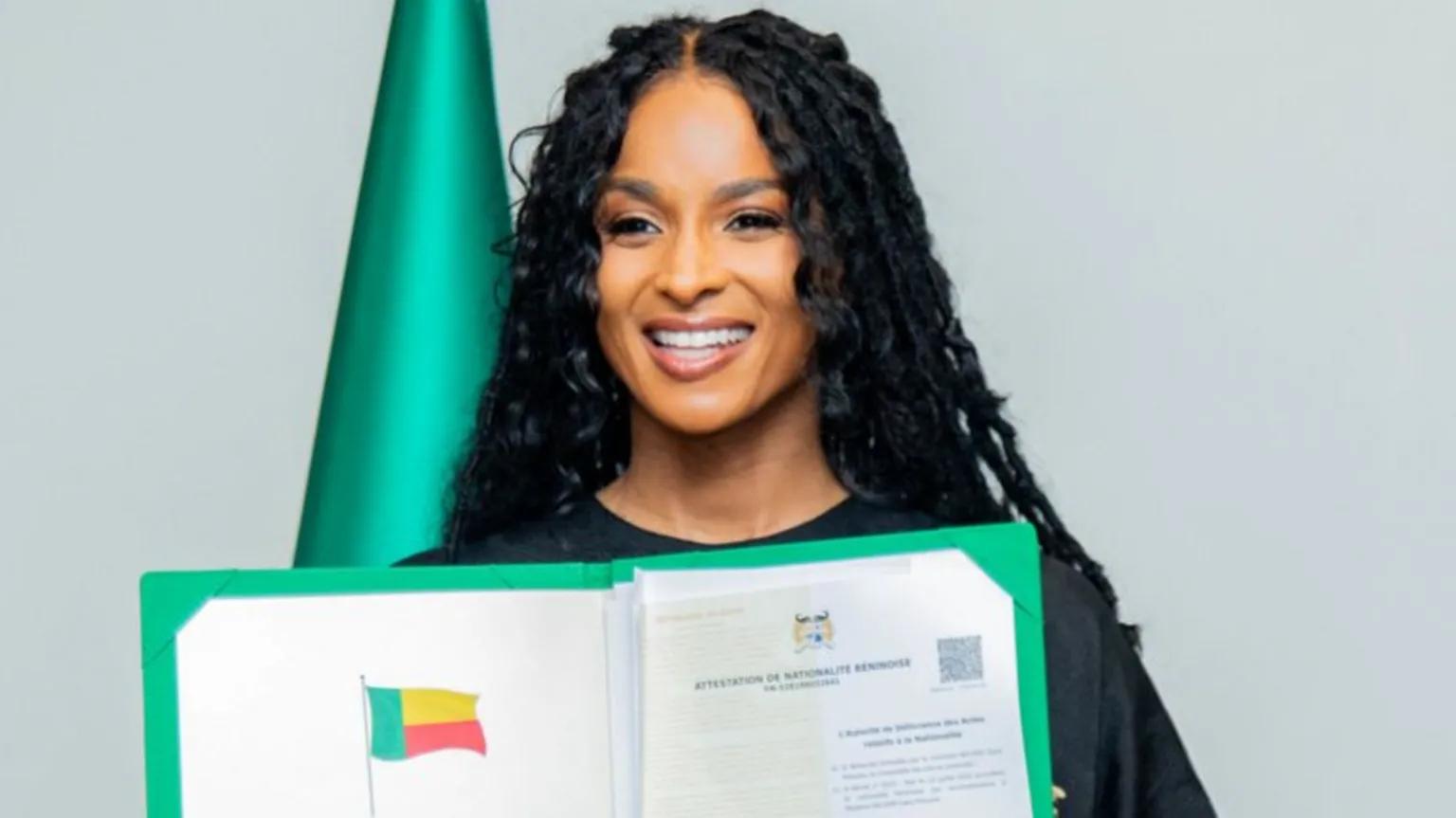 US Grammy Winner Ciara Becomes Citizen of Benin Under New Slavery Descendants Law