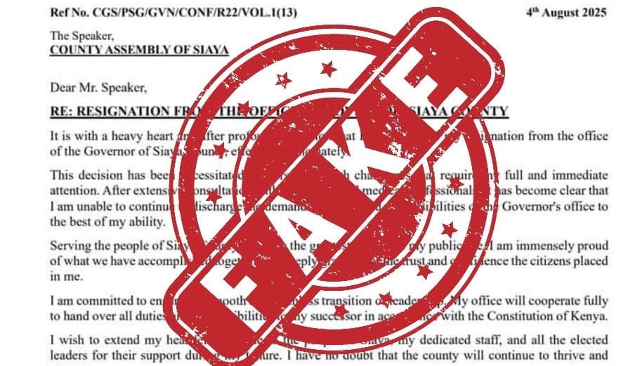 FAKE NEWS ALERT: ODM Dismisses Viral Letter Claiming Orengo Has Resigned