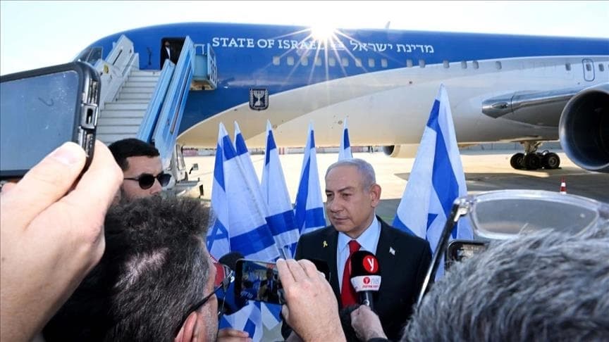 ‪Netanyahu’s Flight To US Bypassed Most European Airspace For Fears of Arrest Over ICC Warrant ‬