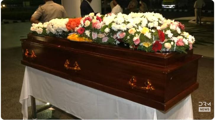Raila’s Body Lies In A Casket Outside A Morgue In India Ahead Of Repatriation