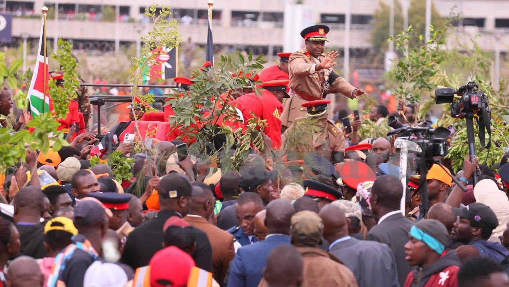 Airport Breached as Mourners Overwhelm JKIA Security to Receive Raila’s Body