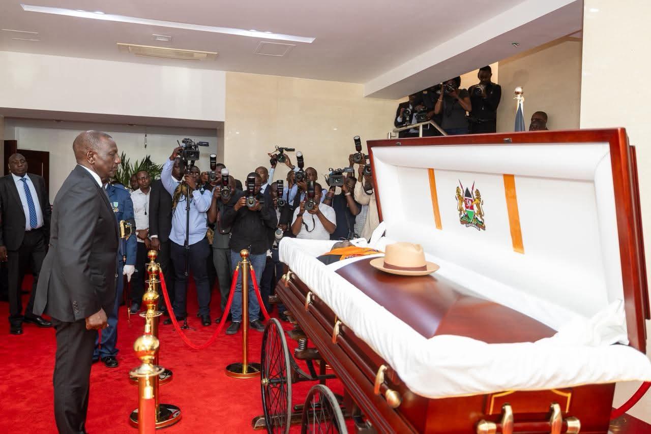 Public Viewing Of Raila’s Body Gets Underway In Kasarani