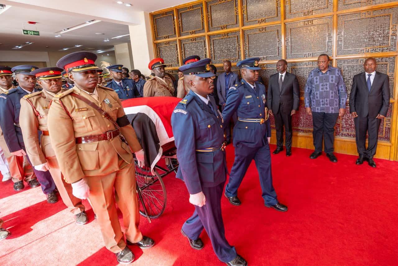 Raila’s Body Taken to Parliament For Viewing