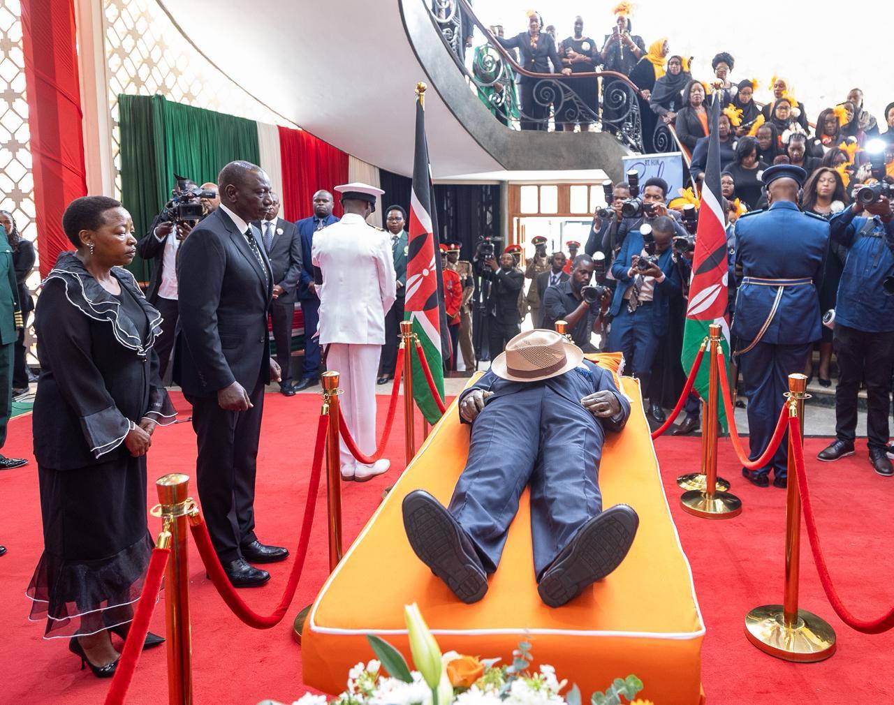 PHOTOS: Raila Odinga’s Body Lying-in-State In Parliament