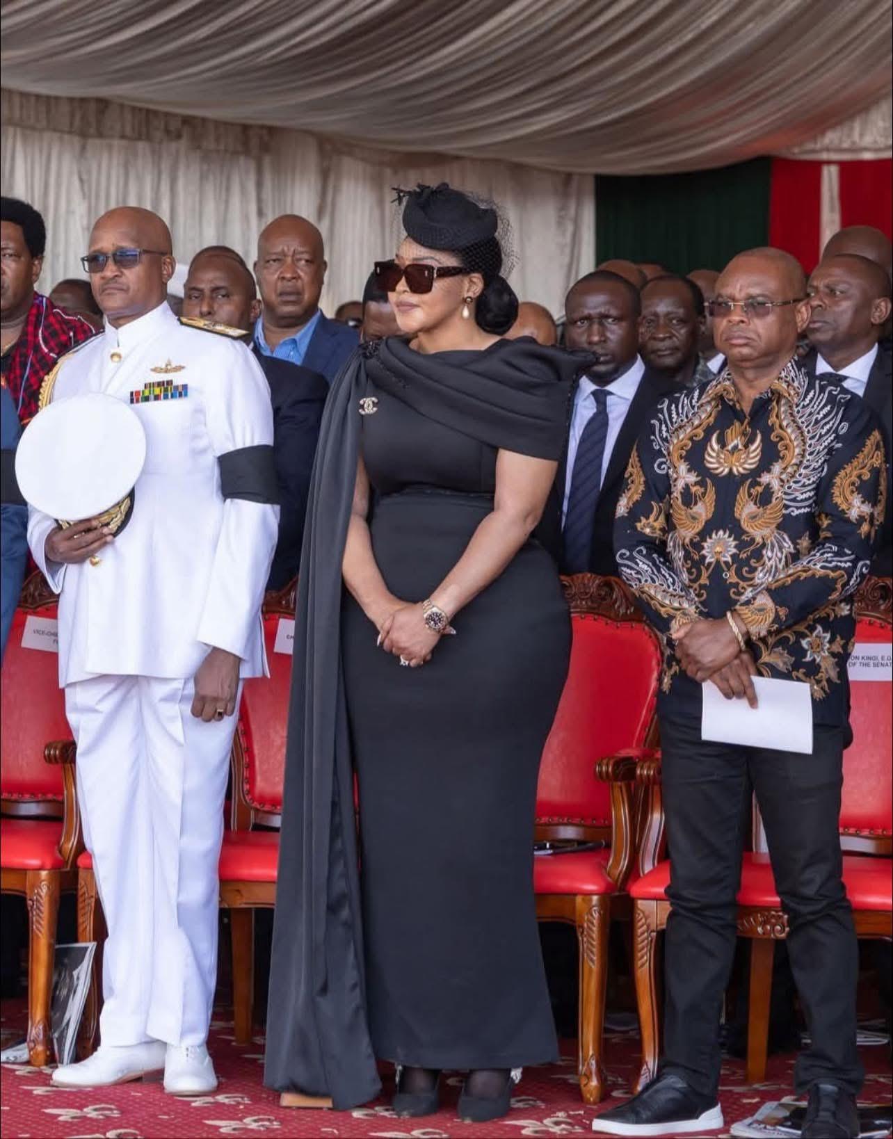 PHOTOS: Elizabeth Macheka, Tsvangirai’s Widow Is Turning Heads in Kenya After Attending Raila’s Burial