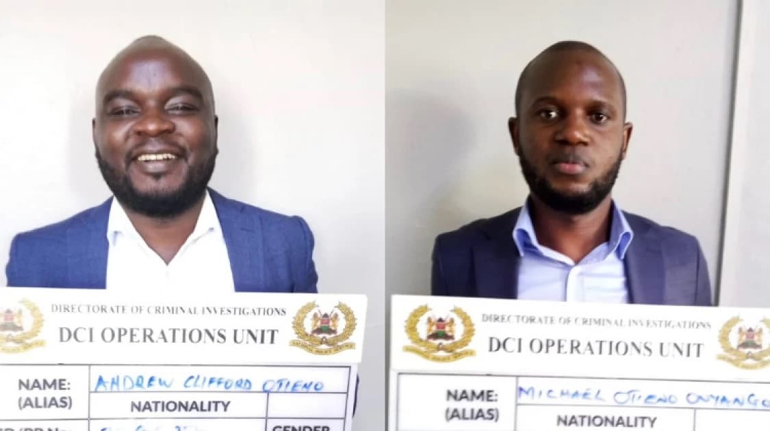 Two Fraudsters Arrested in Sh720 Million Fake Gold Scam Targeting American Investor