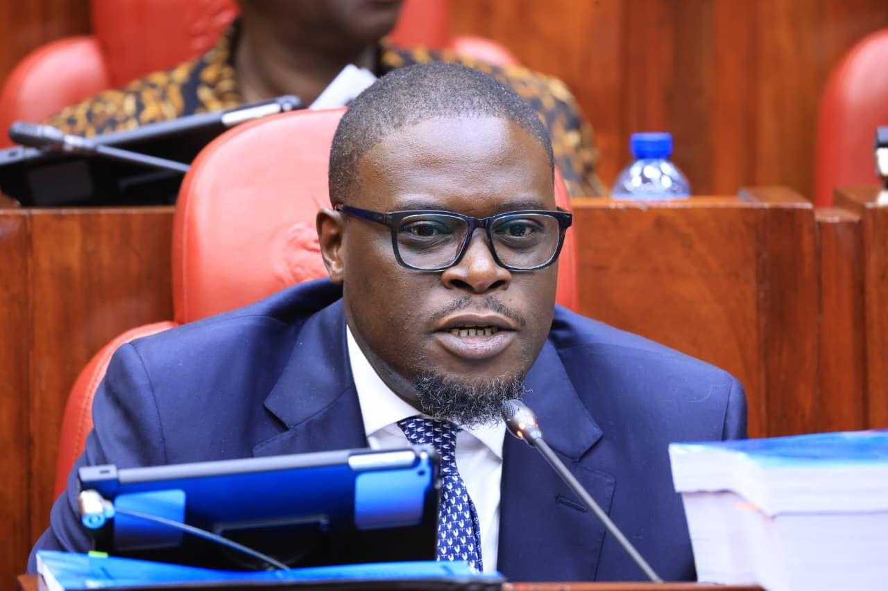 Nairobi Governor Sakaja Johnson, when he appeared before Senate Committee on Devolution and Intergovernmental Relations/HANDOUT