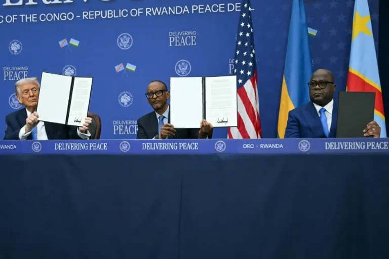 Trump, Rwanda and DR Congo Leaders Sign Deal Despite Fresh Violence