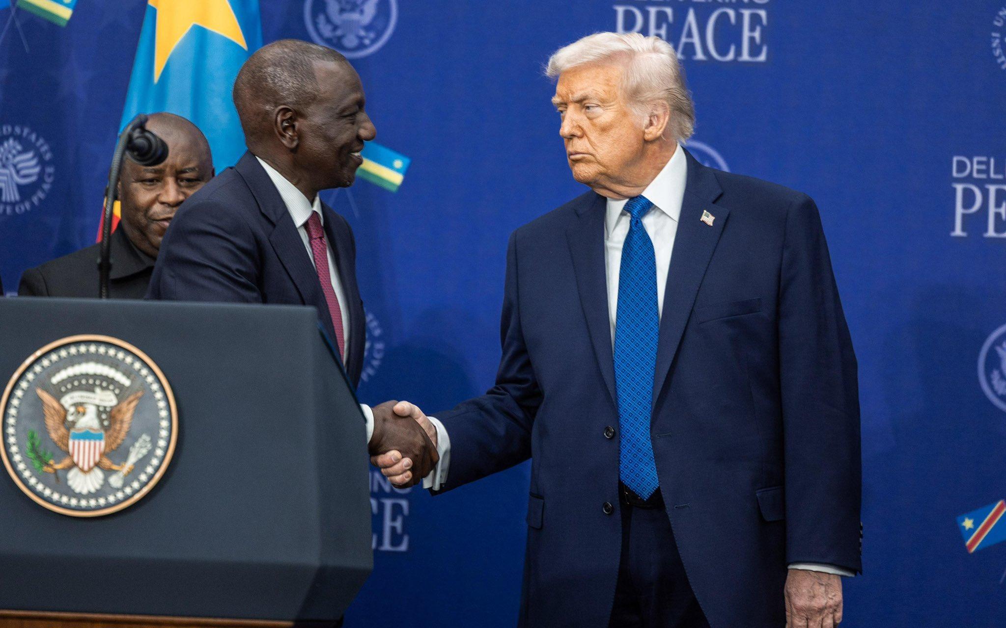 Trump Embraces President Ruto in Historic Washington Engagement