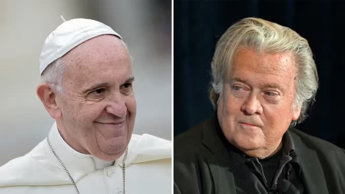 Steve Bannon Courted Epstein In His Efforts To ‘Take Down’ Pope Francis